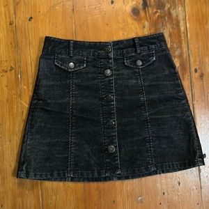 Urban Outfitters A-line corduroy mini skirt